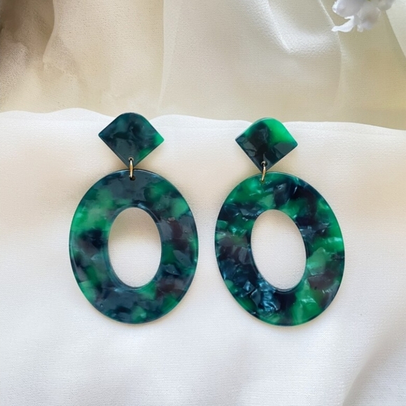 Jewelry - Acrylic Hoop Earrings